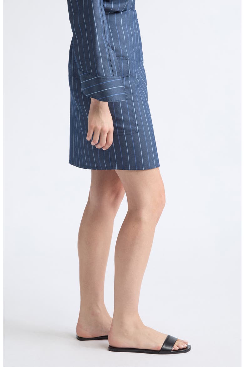 Striped Wrap Miniskirt, Alternate, color, STRIPED BLUE