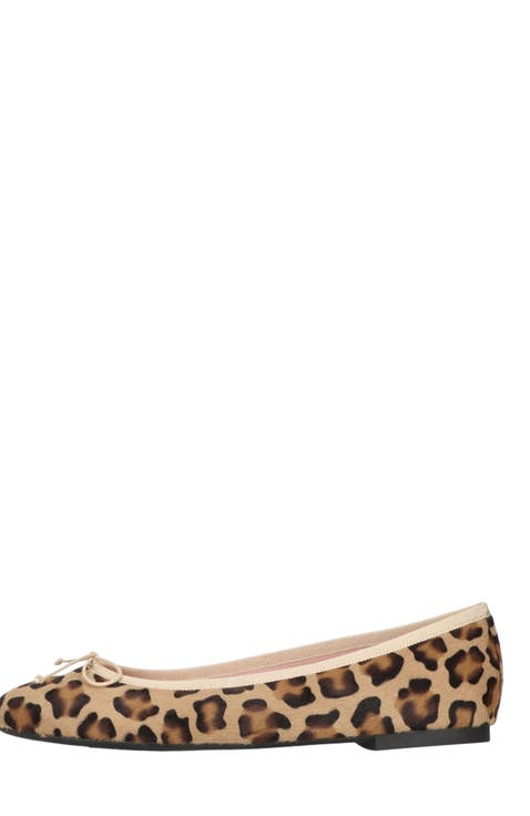 Round Toe Leopard Ballet Flat