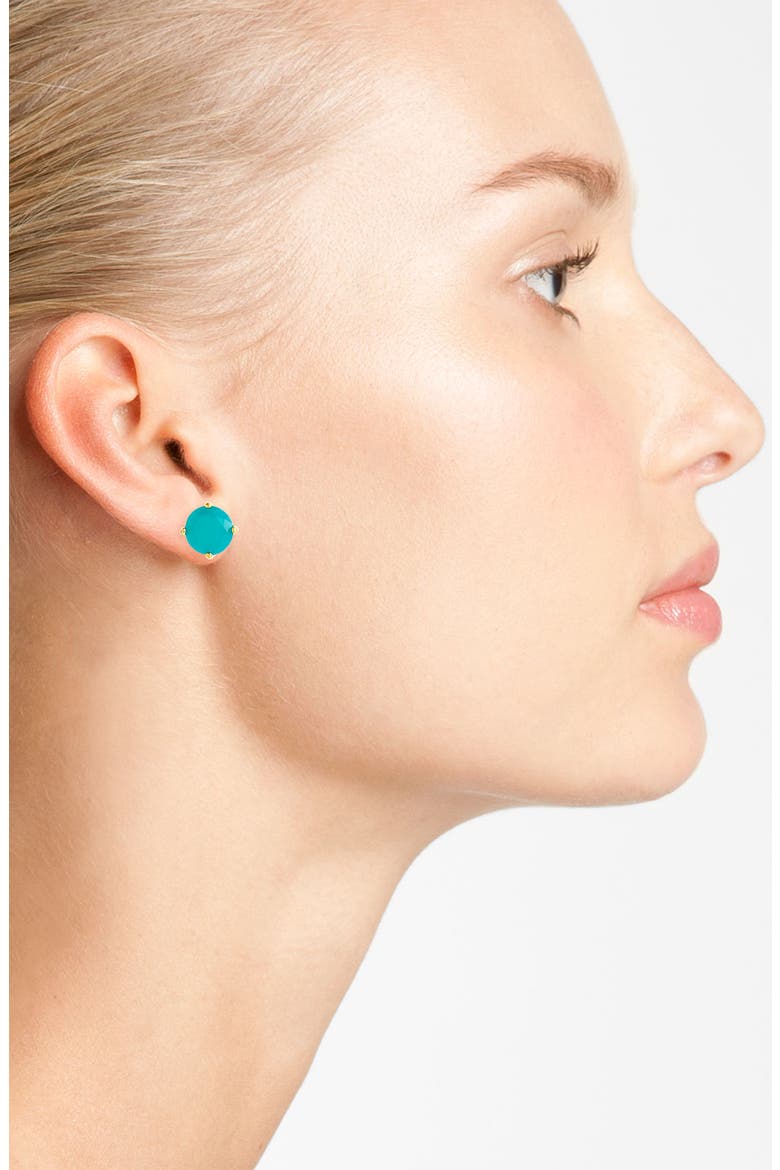 colored stone stud earrings, Alternate, color, PURPLE GUMDROP