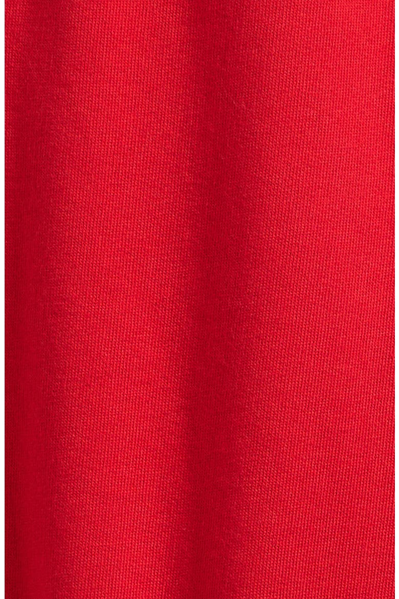 Kids' Curve Logo Organic Cotton Fleece Joggers, Alternate, color, RED