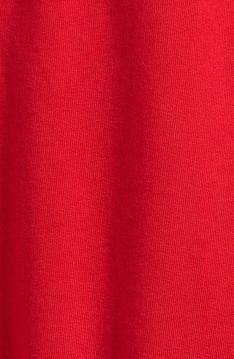 Bobo Choses Kids' Curve Logo Organic Cotton Fleece Joggers, Alternate, color, Red