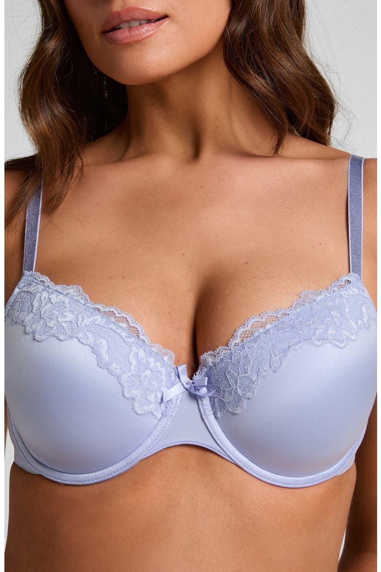 Lace & Shine Underwire Bra, Alternate, color, BABY LAVENDER