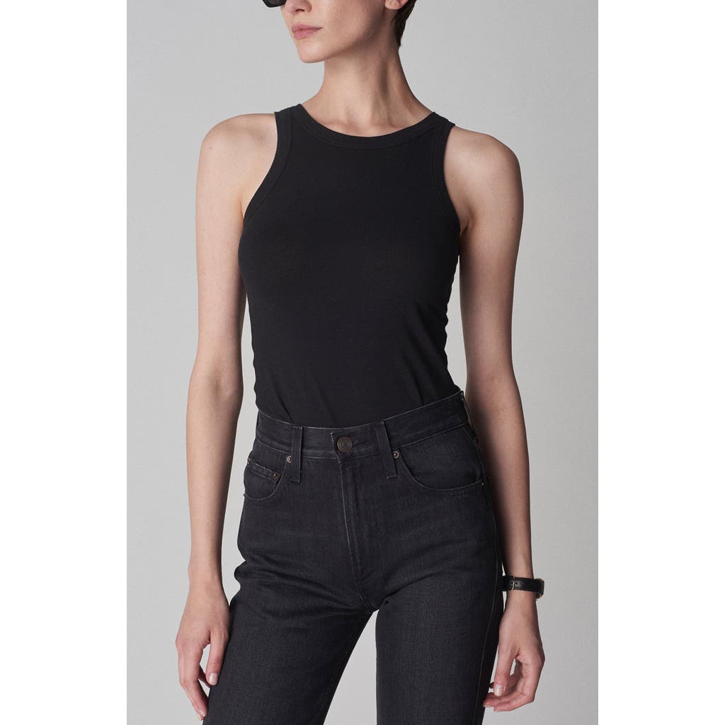 Co Cashmere Knit Tank Top In Black