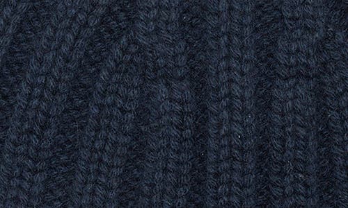 Vince Chunkky Rib Wool & Cashmere Beanie In Blue