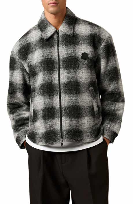 Reiss Barton Graphic Fleec Shirt Jacket