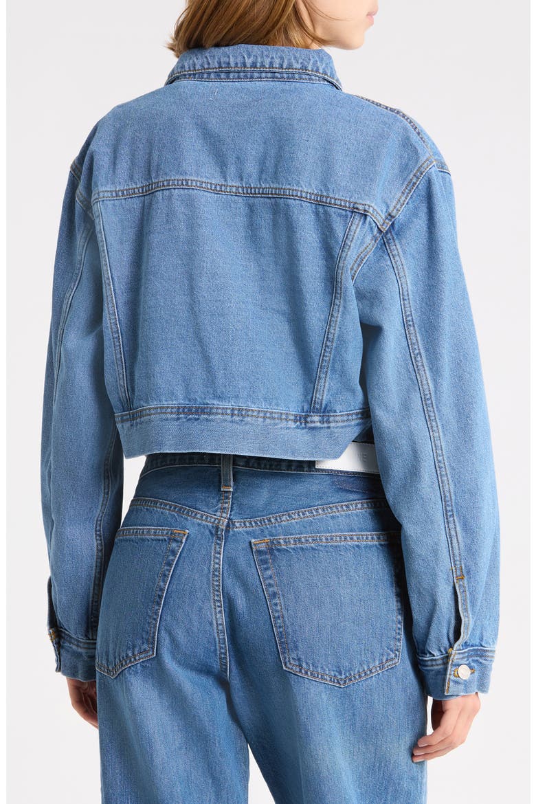 Cropped Denim Jacket, Alternate, color, RIVERSTONE