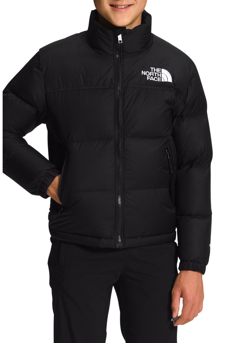 Kids' 1996 Retro Nuptse® Packable 700 Fill Power Down Jacket, Main, color, TNF BLACK/ TNF BLACK R