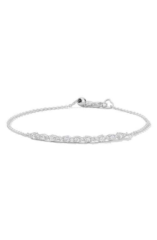 Shop Hearts On Fire Aerial Dewdrop Bracelet In White Gold/diamond