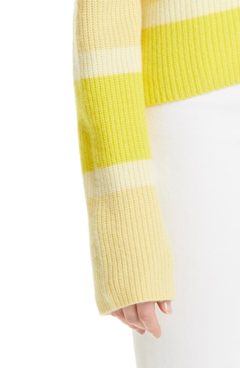 La Ligne Bold Tonal Stripe Wool & Cashmere Sweater, Alternate, color, 