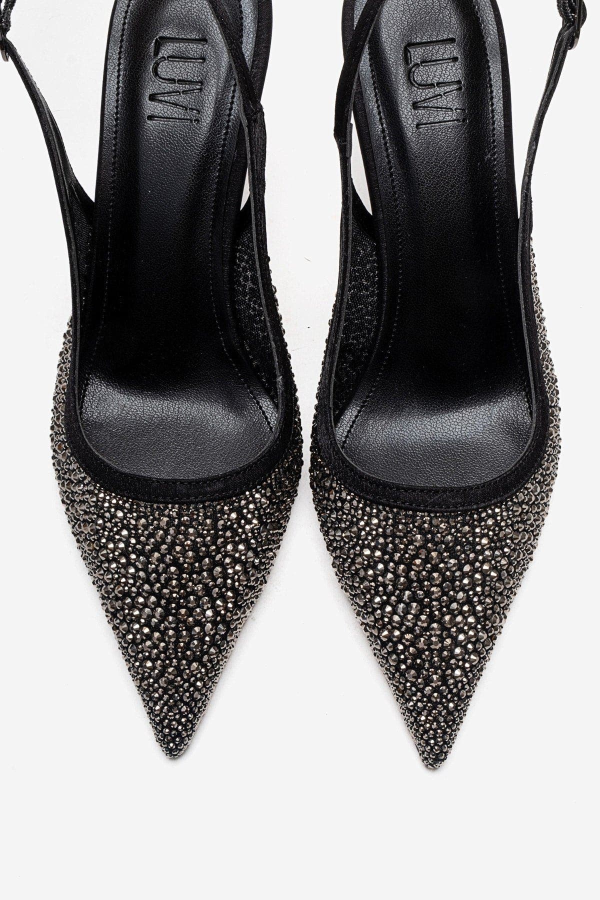 Prologue Shoes Frea Slingback Stiletto Pump, Alternate, color, Black