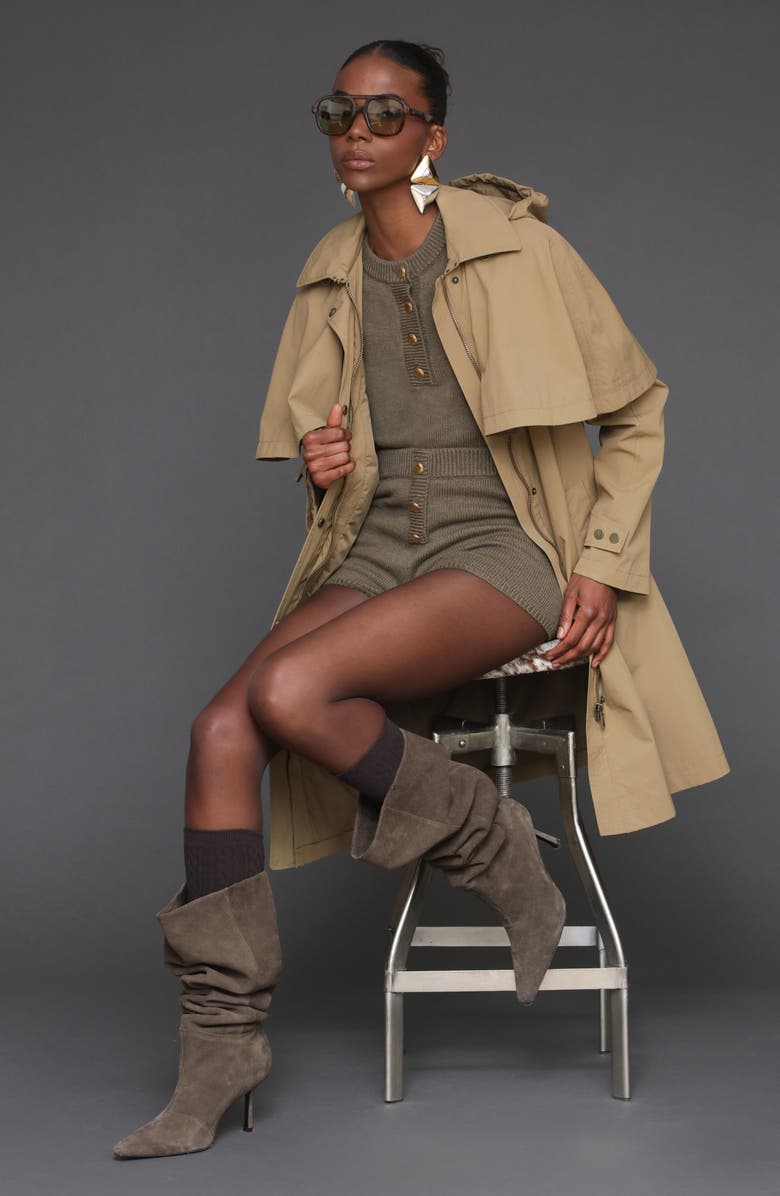 Hooded Cape Raincoat