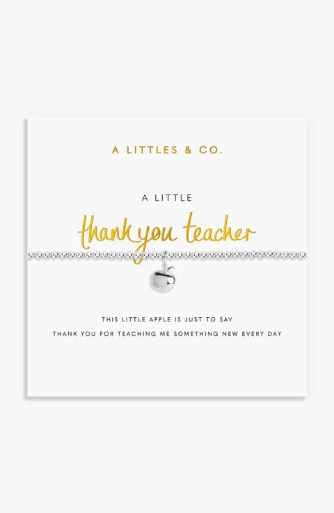 A Little 'Thank You Teacher' Bracelet