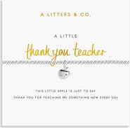 A Littles & Co A Little 'Thank You Teacher' Bracelet