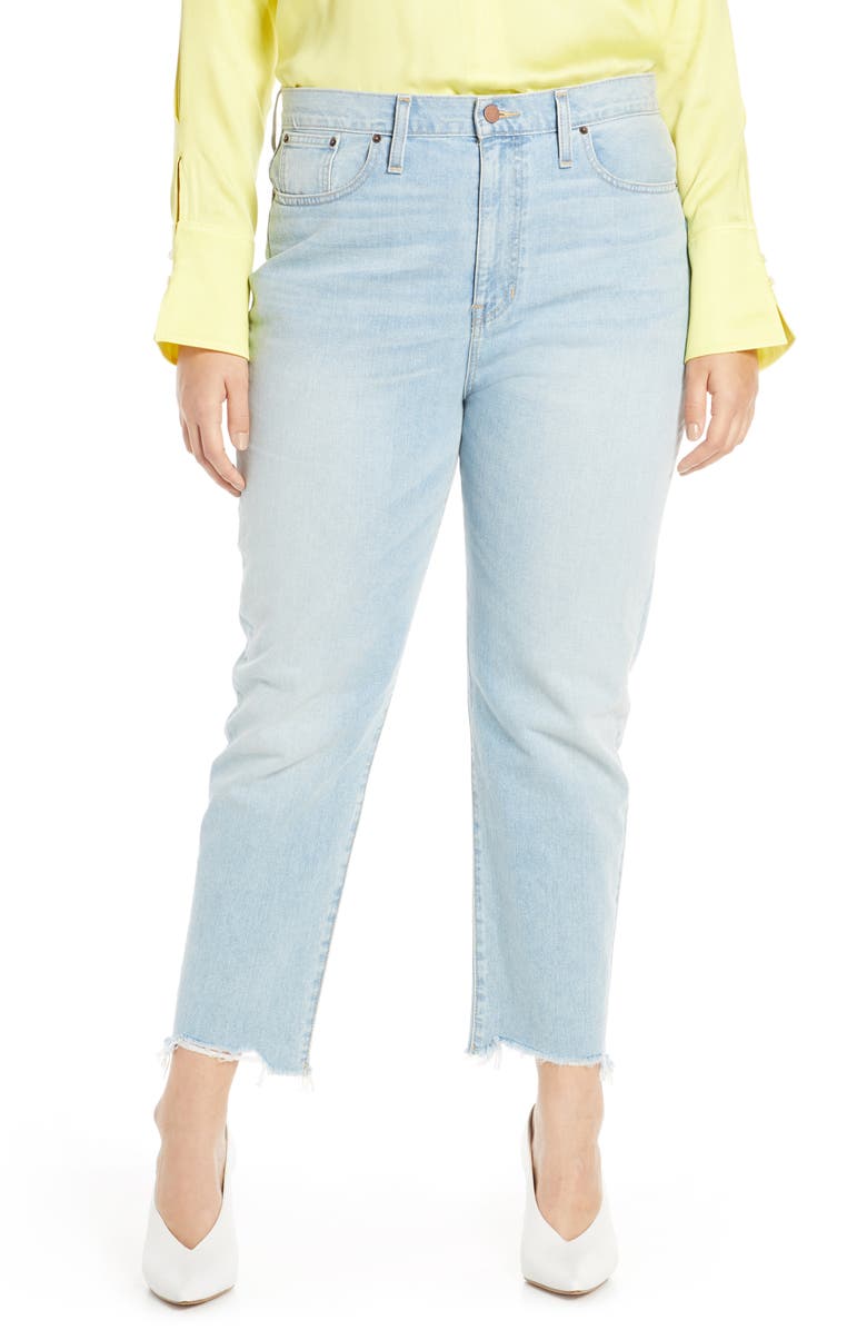 Something Navy Cigarette Raw Hem Ankle Jeans, Alternate, color,