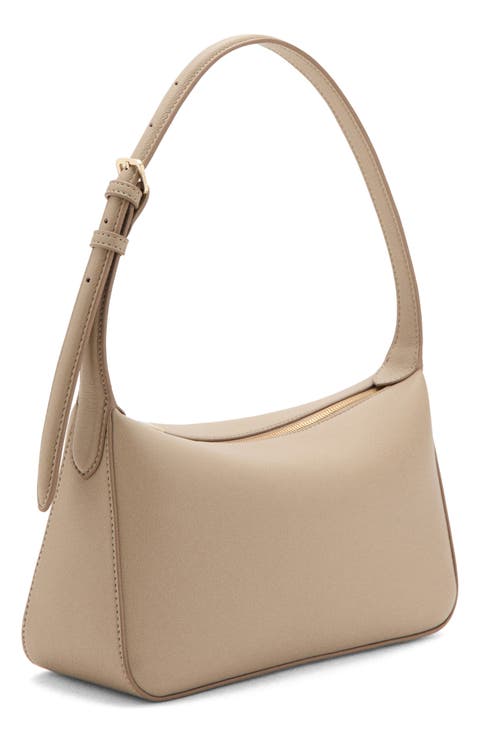 Faux Leather Shoulder Bag