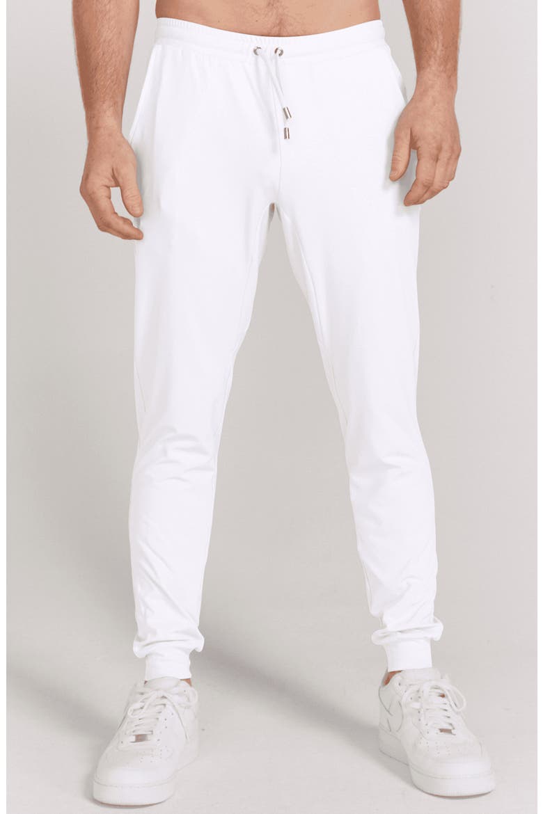 Donahue Water Resistant Joggers, Main, color, BRIGHT WHITE