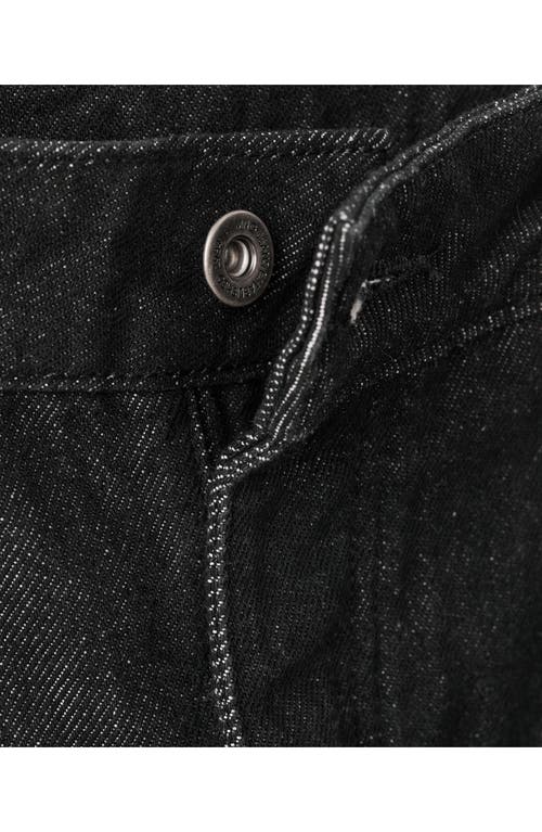 Mango Mid Rise Straight Leg Selection Jeans In Black