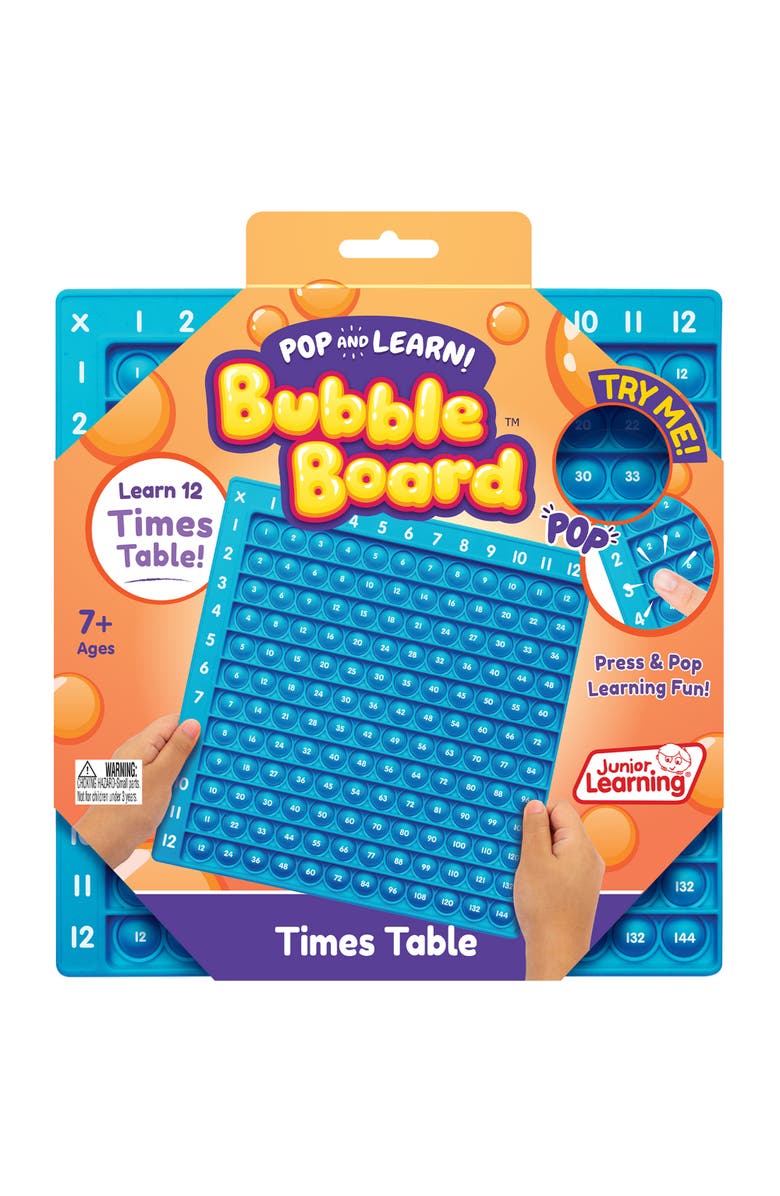 Pop & Learn Bubble Board Times Table Bubble Board, Main, color, Multicolored
