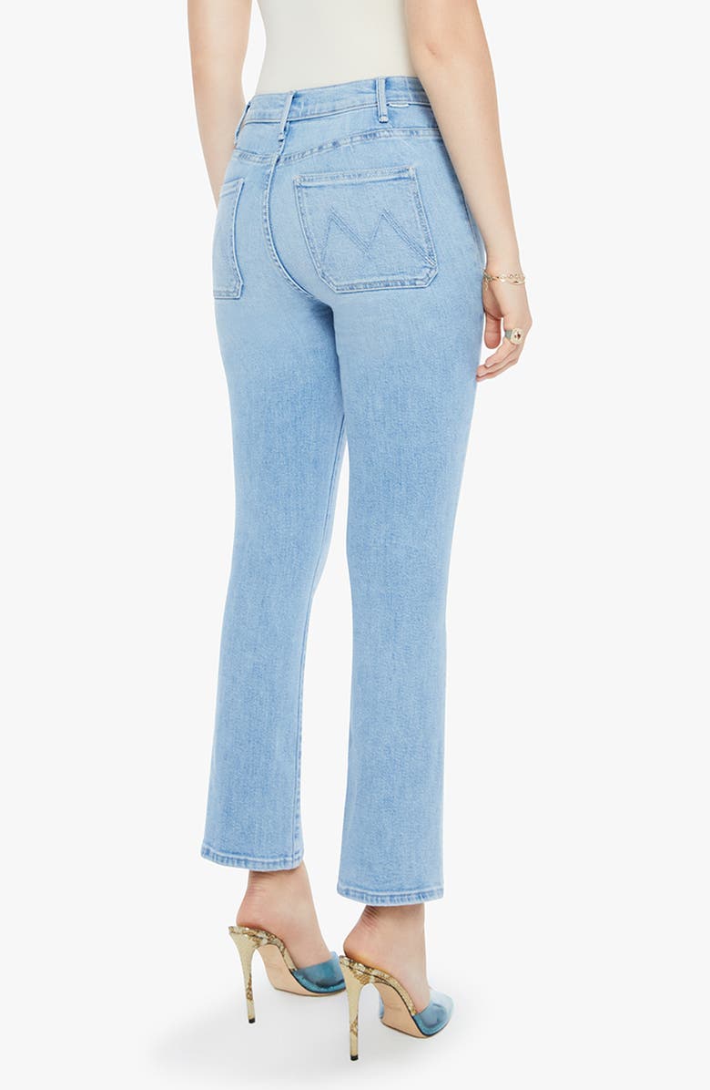 MOTHER The Hustler Patch Pocket Ankle Bootcut Jeans, Alternate, color, Tune In Tune Out