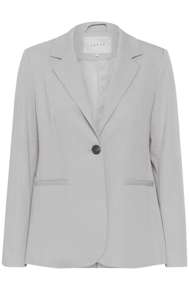 Kaffe Sakura Single Breasted Blazer, Alternate, color, Grey Melange