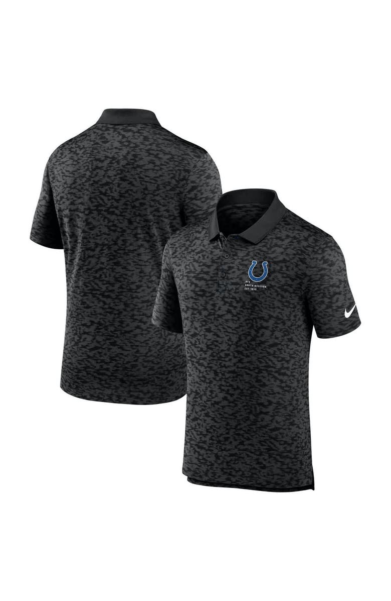 Nike Men's Nike Black Indianapolis Colts Pique Fashion Performance Polo, Alternate, color, Black