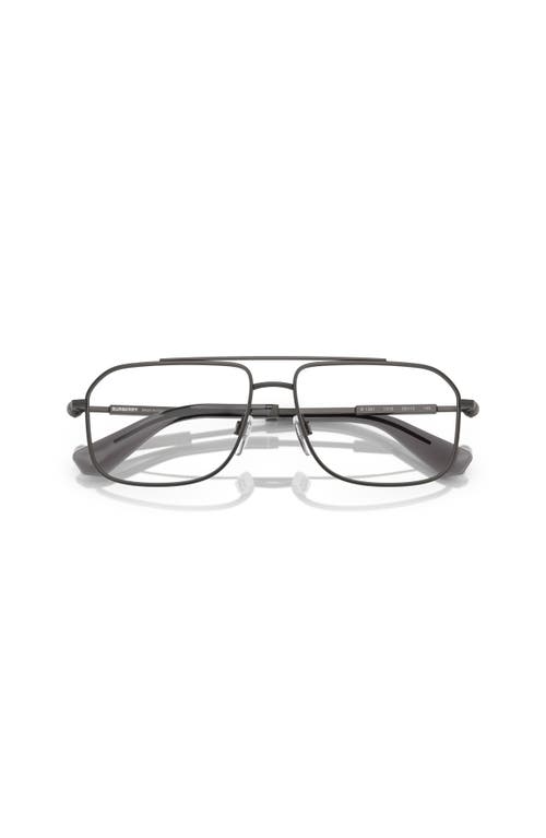Burberry 56mm Rectangle Optical Glasses In Black