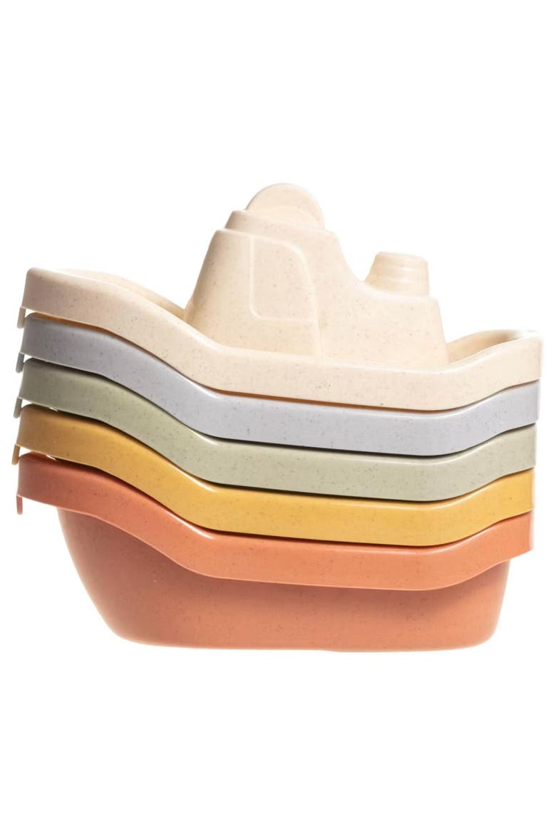 Floating Boats Mold Free Educational Bath Toy 5-Piece Set, Main, color, Multicolor