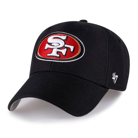 Men's '47  Black San Francisco 49ers MVP Adjustable Hat