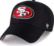 '47 Men's '47 Black San Francisco 49ers MVP Adjustable Hat