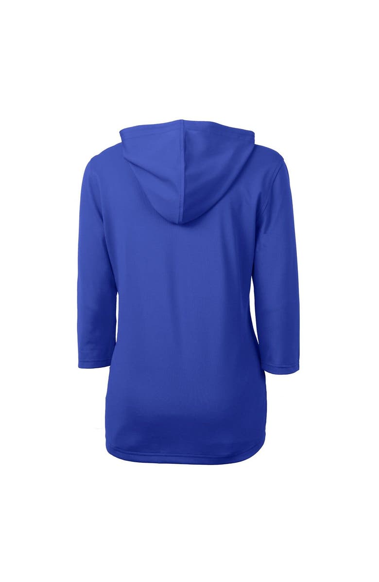 Cutter & Buck Women's Cutter & Buck Royal Ole Miss Rebels Vault Virtue Eco Pique Recycled Half-Zip Pullover Hoodie, Alternate, color, 