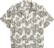 RIZORT Nathan Floral Cotton & Viscose Blend Camp Shirt