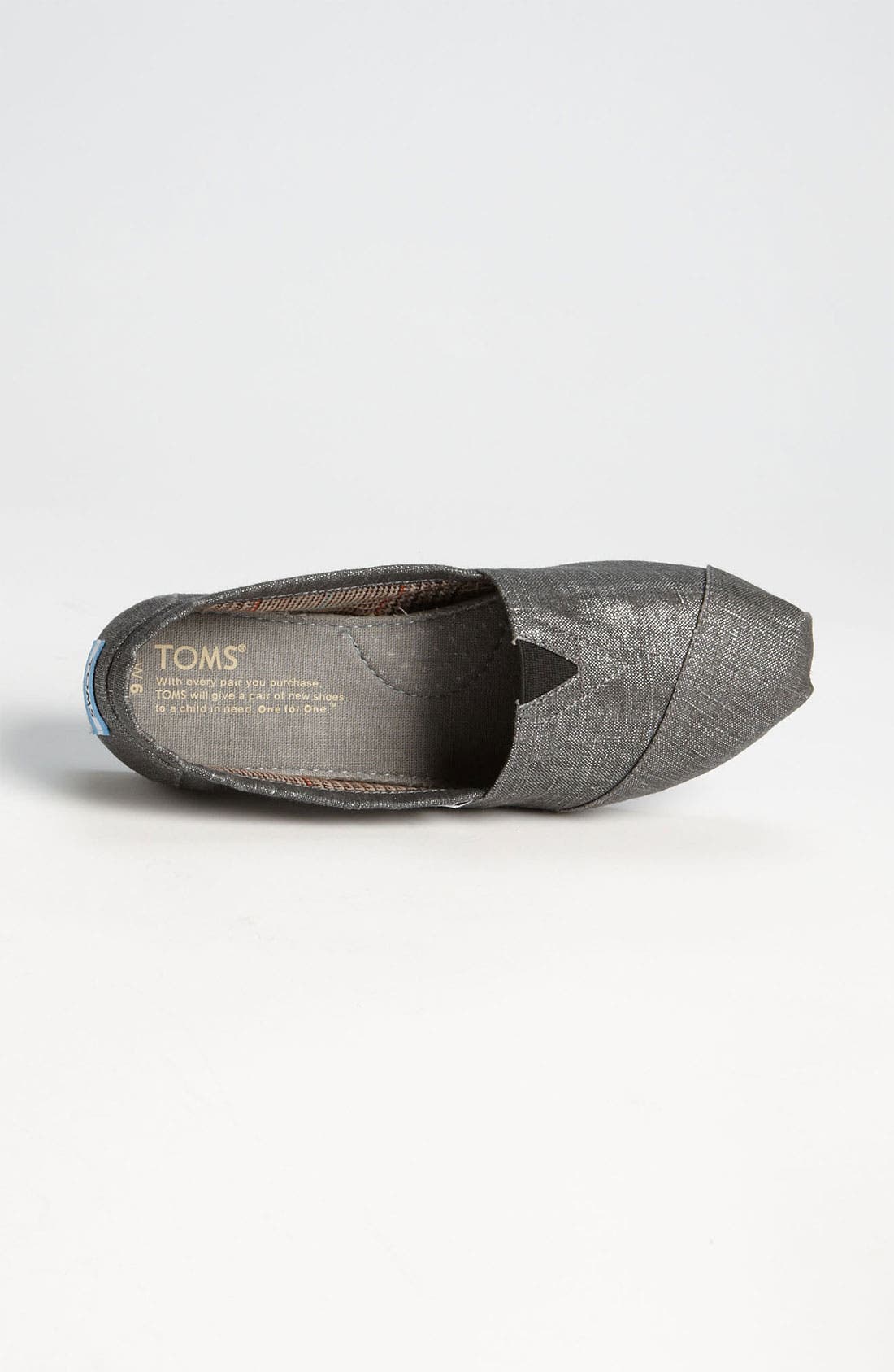 TOMS Metallic Linen Slip-On, Alternate, color, 