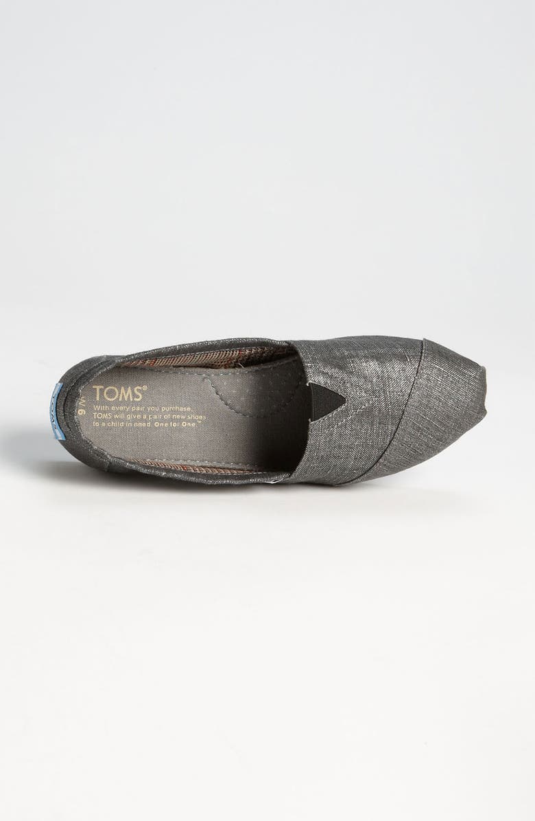 TOMS Metallic Linen Slip-On, Alternate, color,