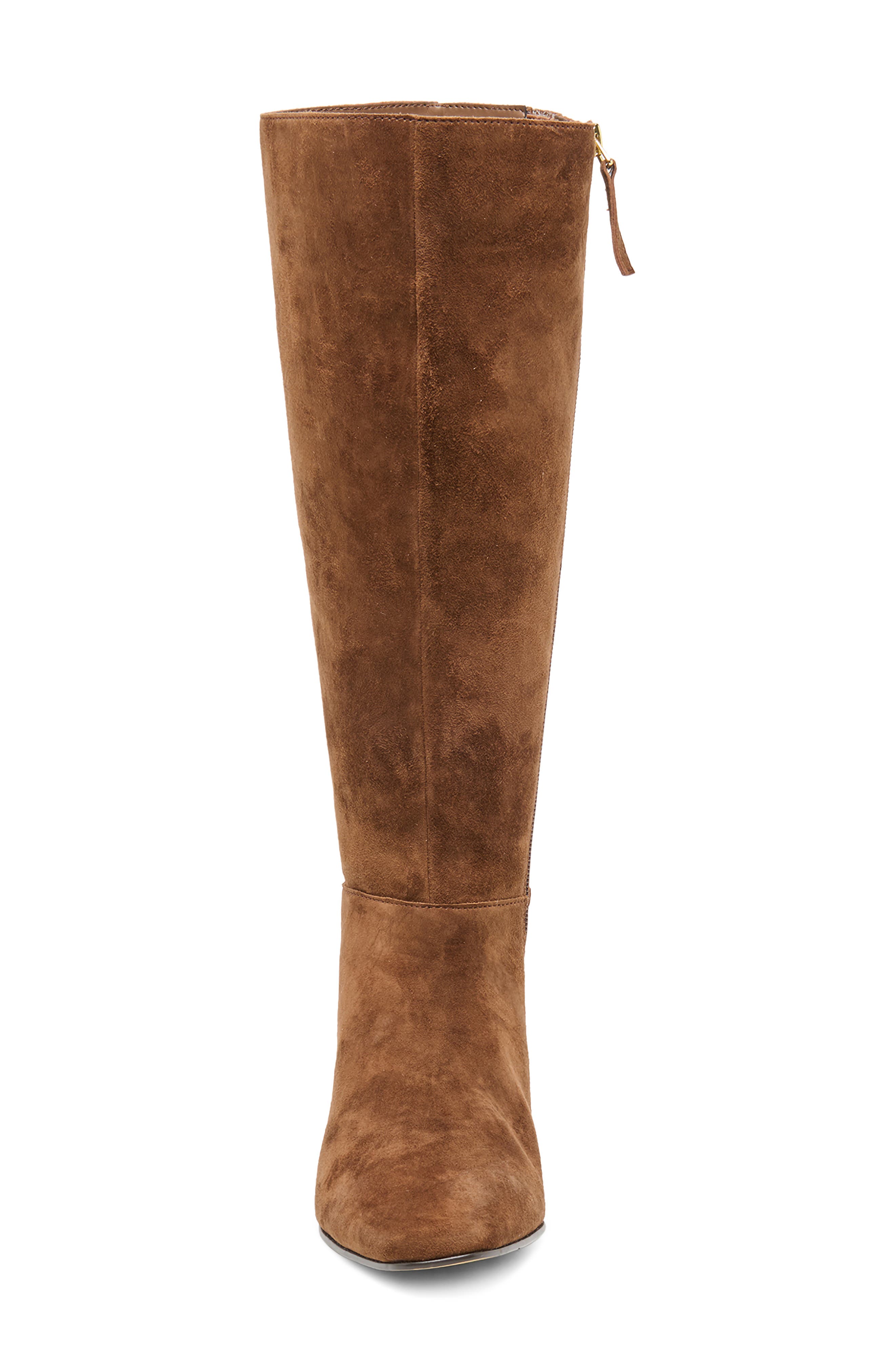 Tywin Leather Knee High Boot, Alternate, color, COCOA SUEDE