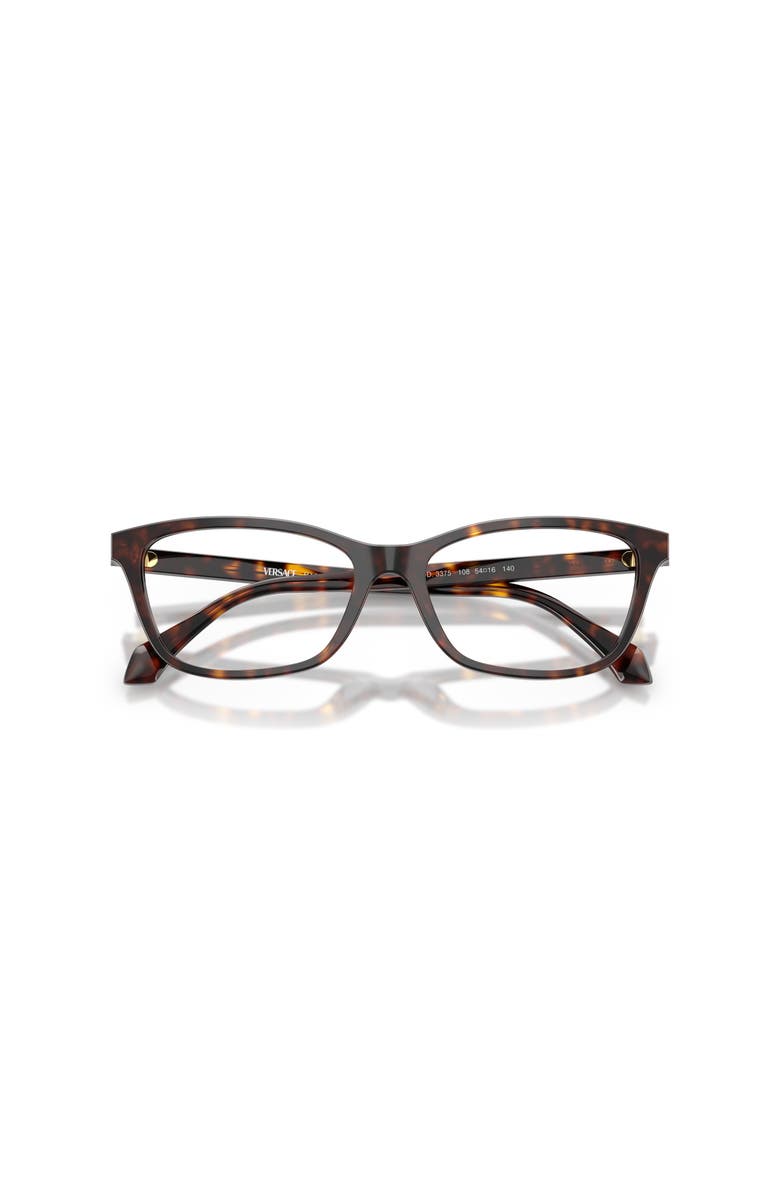 Versace 54mm Cat Eye optical glasses, Alternate, color, Brown