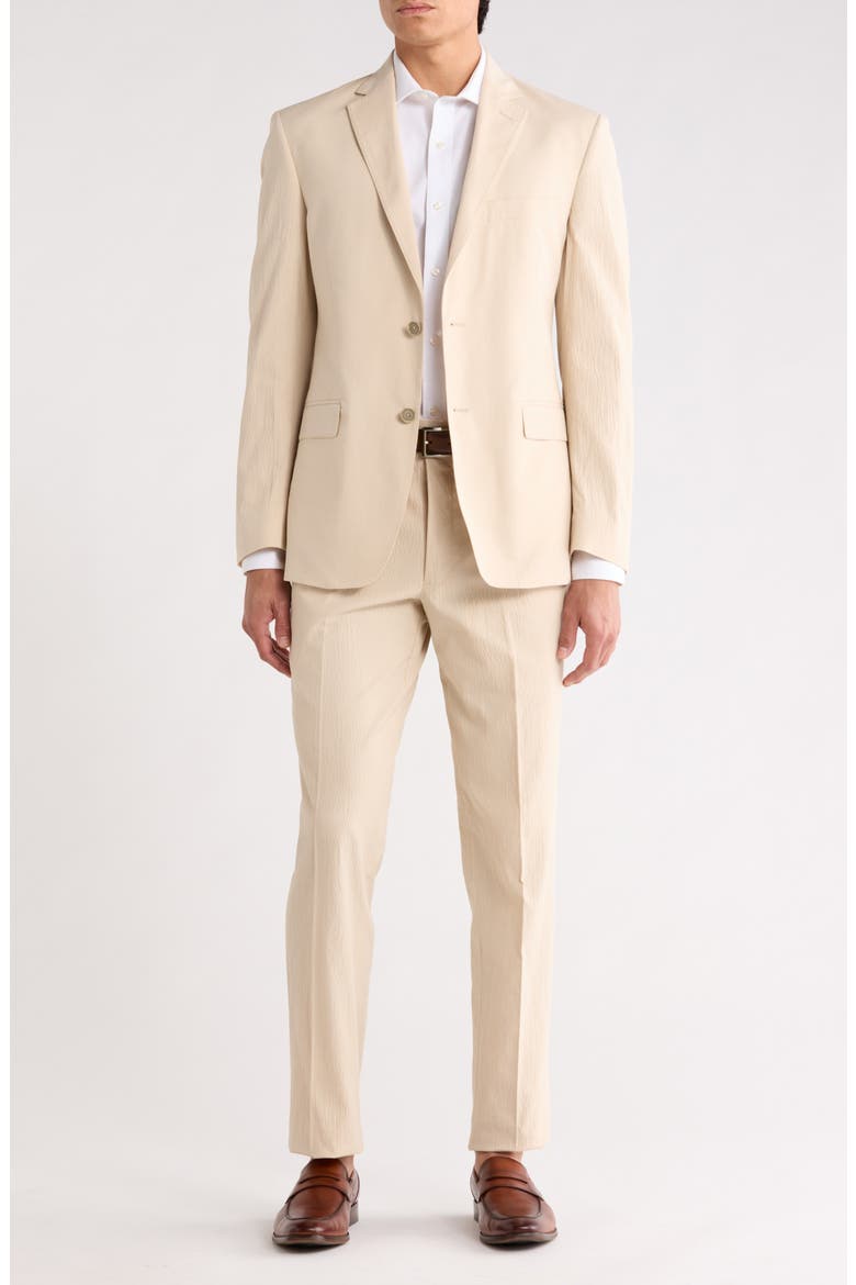 Two Button Side Vent Suit, Main, color, TAN
