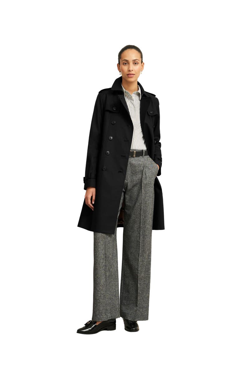 Skylar Trench Coat, Main, color, Black