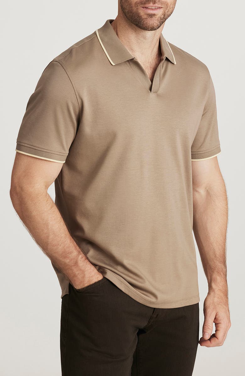 34 Heritage Riviera Tipped Pima Cotton Polo, Alternate, color, 