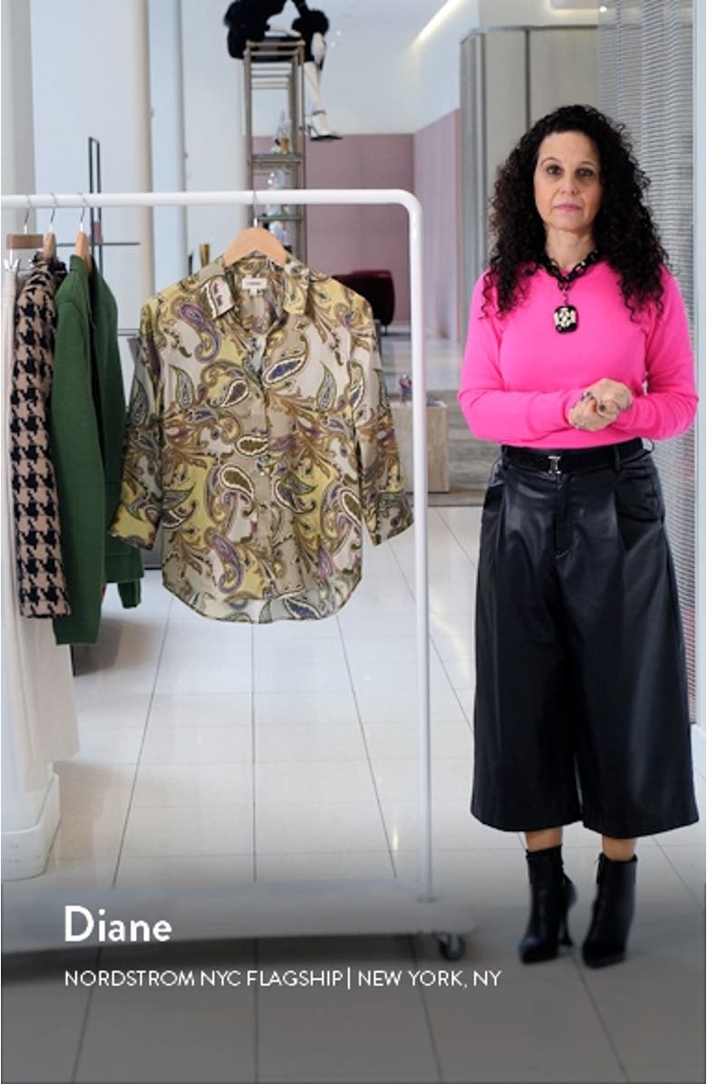 Dani Silk Button-Up Blouse, sales video thumbnail