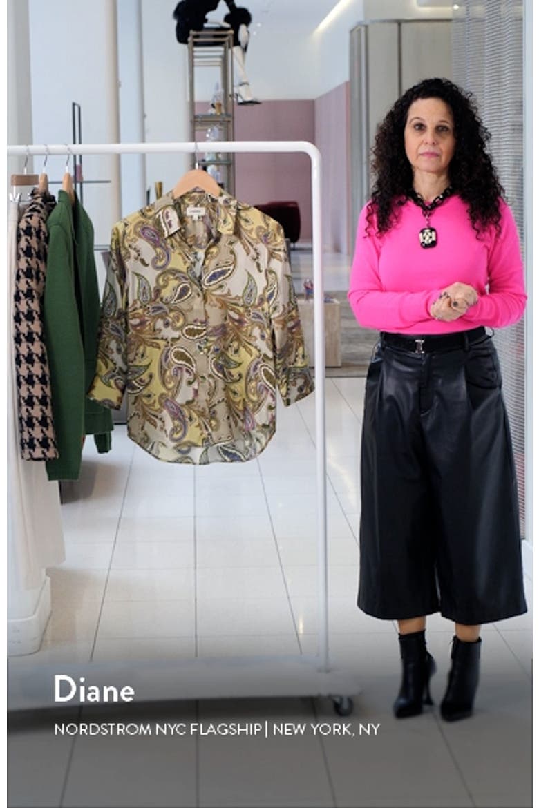 Dani Silk Button-Up Blouse video