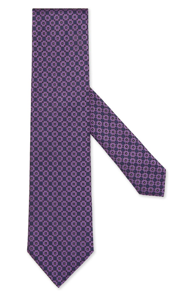 ZEGNA TIES Macroarmature Silk Tie, Main, color,