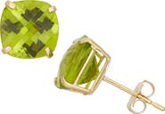 FZN 10K Gold Solitaire Stud Earrings