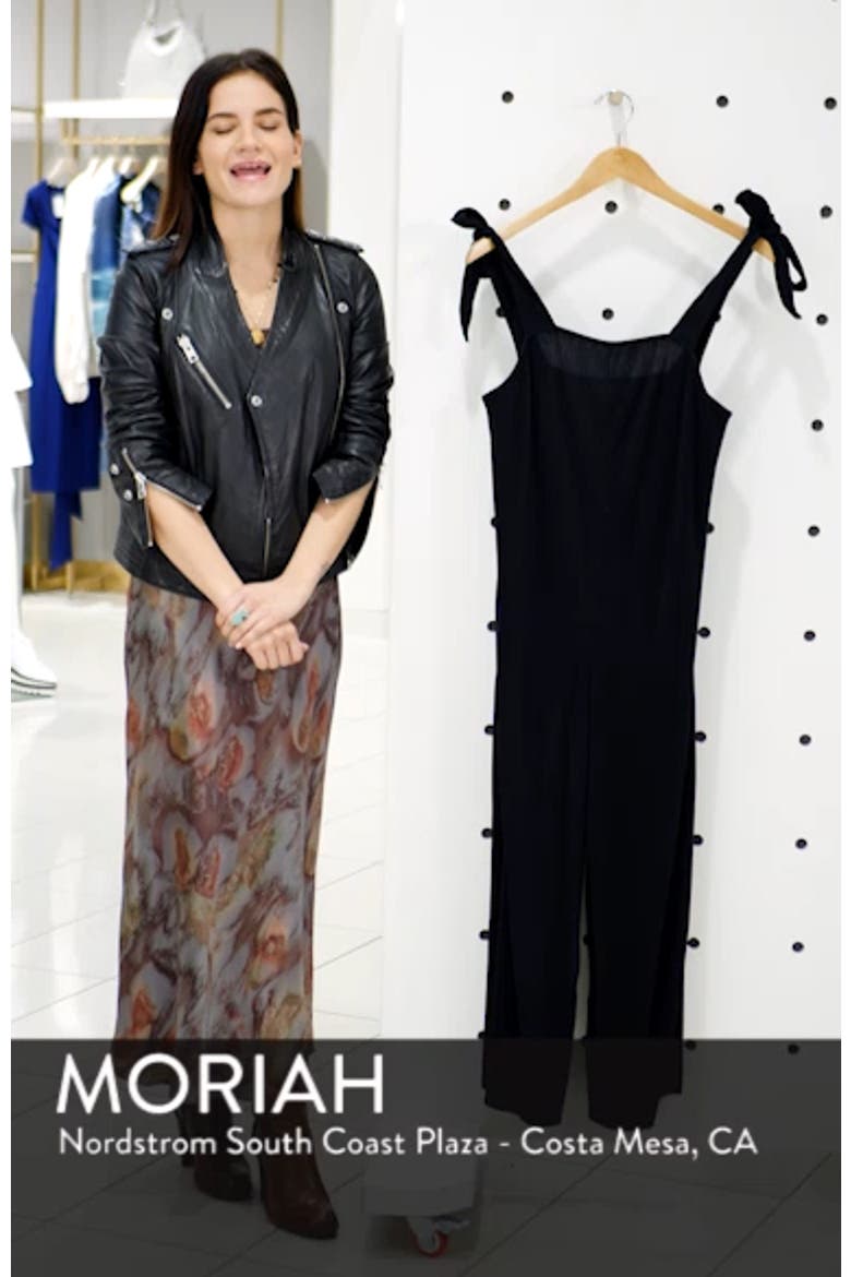 Tie Shoulder Crop Jumpsuit video