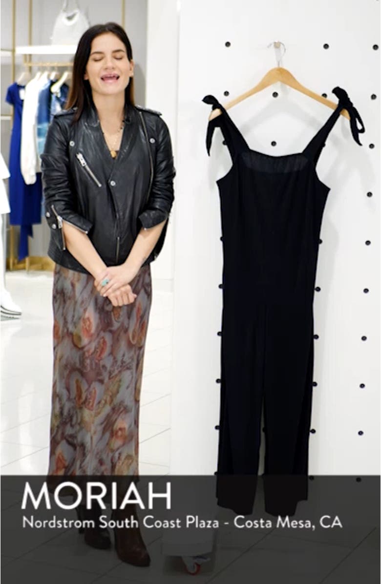 Tie Shoulder Crop Jumpsuit, sales video thumbnail