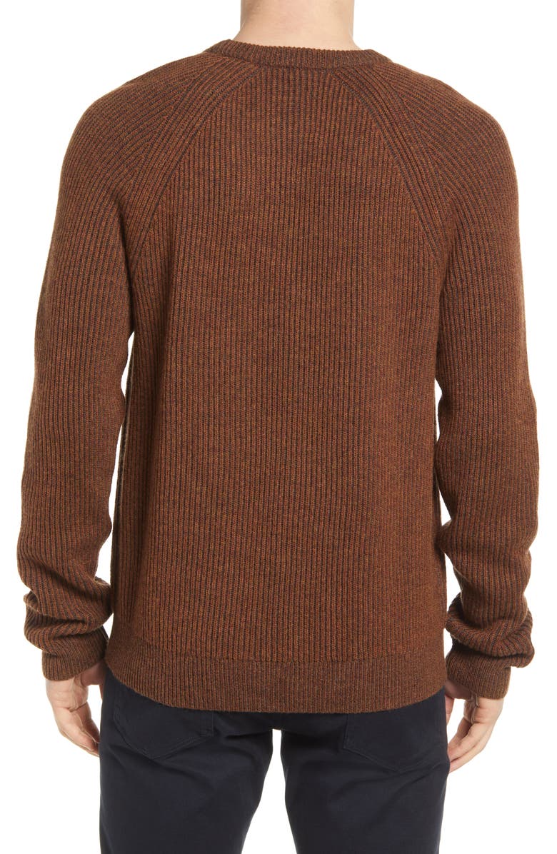 Billy Reid Fisherman Rib Crewneck Sweater, Alternate, color, 