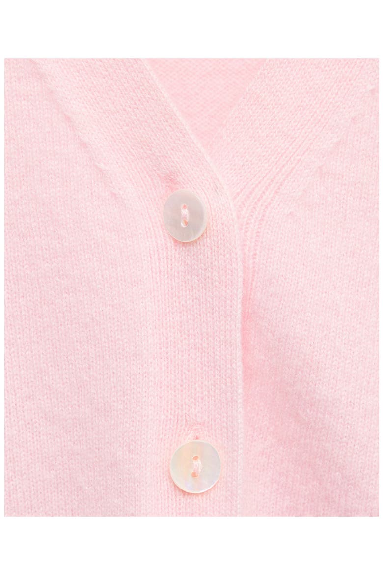 V-Neck Wool Cardigan, Alternate, color, PASTEL PINK