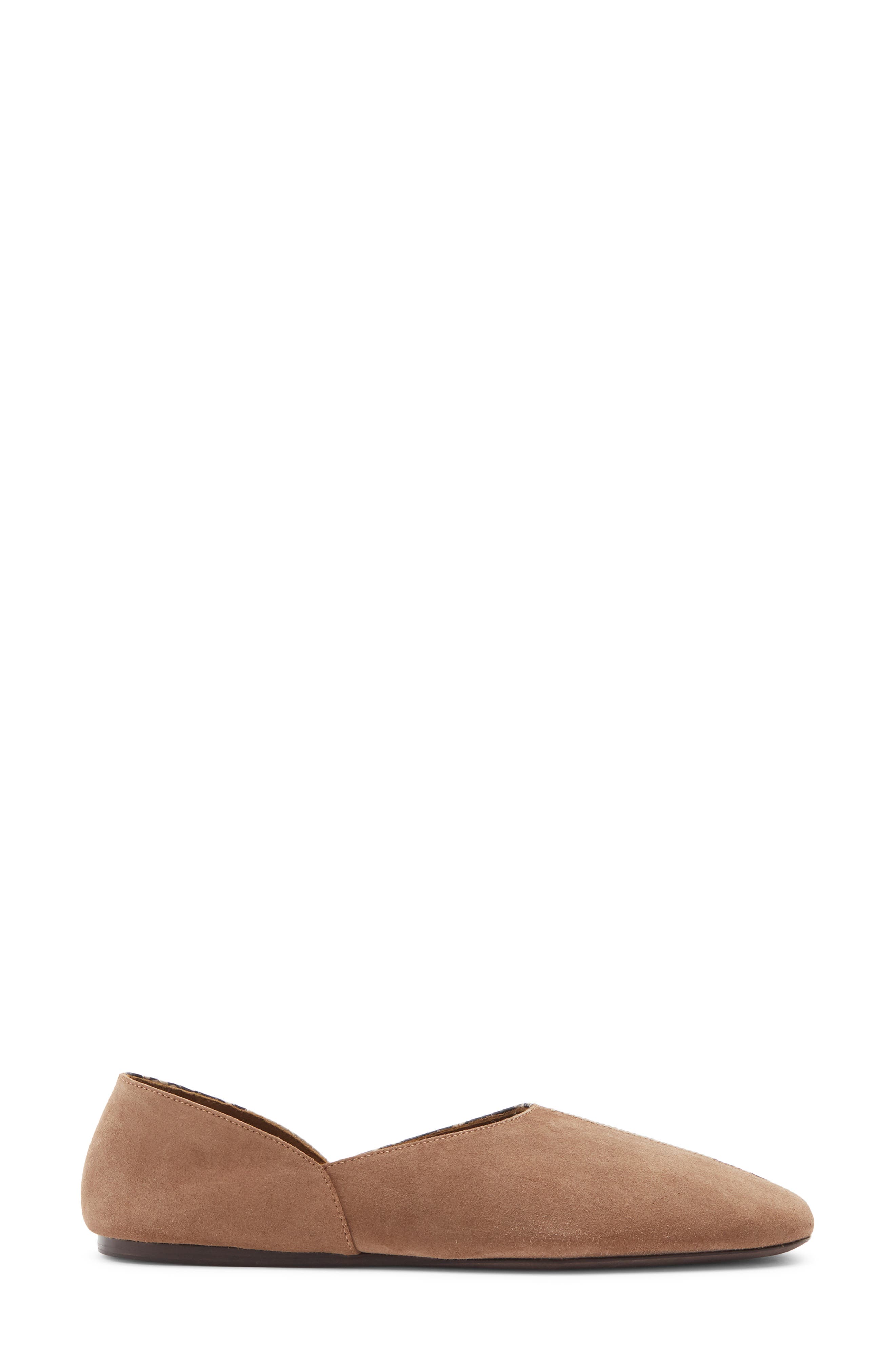 Khaite Jane Snakeskin Embossed Ballet Flat, Alternate, color, Dattero