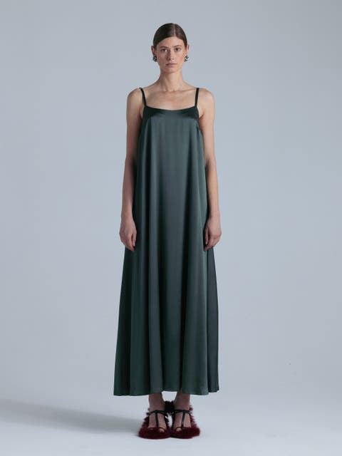 Aphrodite Sleeveless Silk Maxi Dress