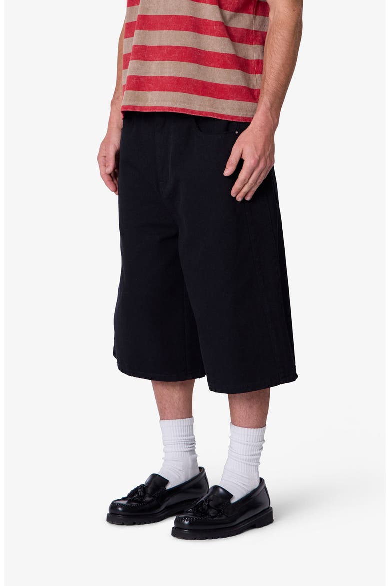Ultra Baggy Paneled Chino Shorts, Alternate, color, BLACK