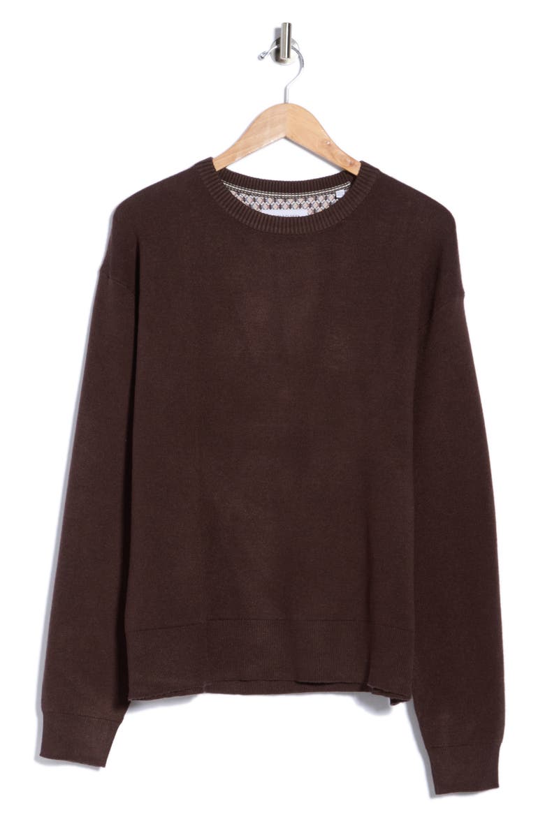 True Long Sleeve Sweater, Alternate, color, BROWN